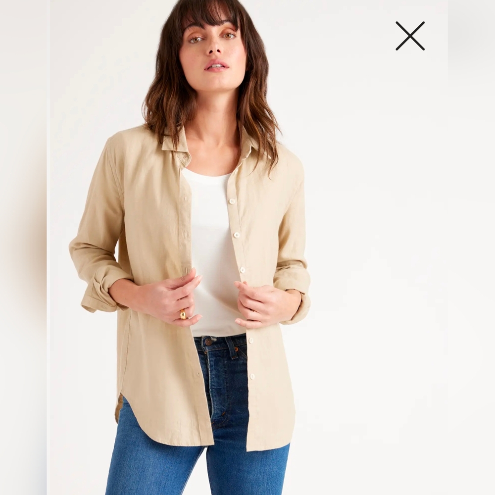 Quince 100% European Linen Long Sleeve Shirt